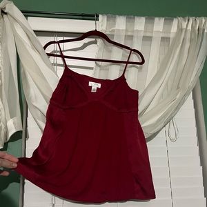 Loft satin trim cami